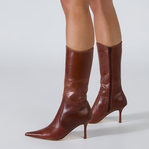 Tony Bianco Shoes - Tony Bianco Chestnut Heeled Boots